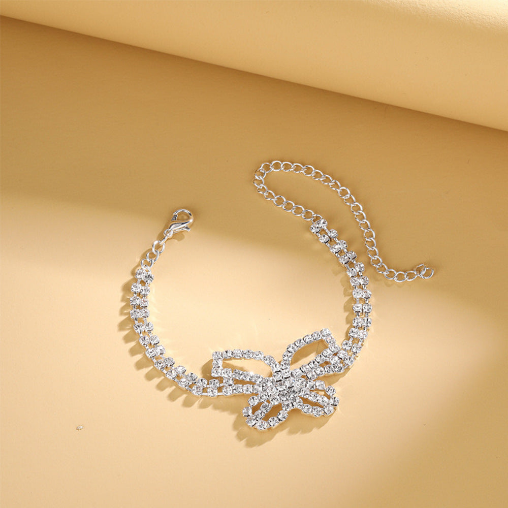 Vintage Silver Crystal Butterfly