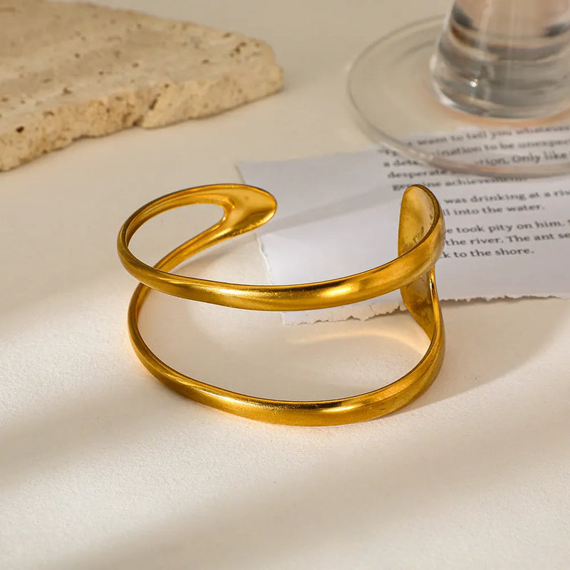 Elegant Gold Cuff Bracelet