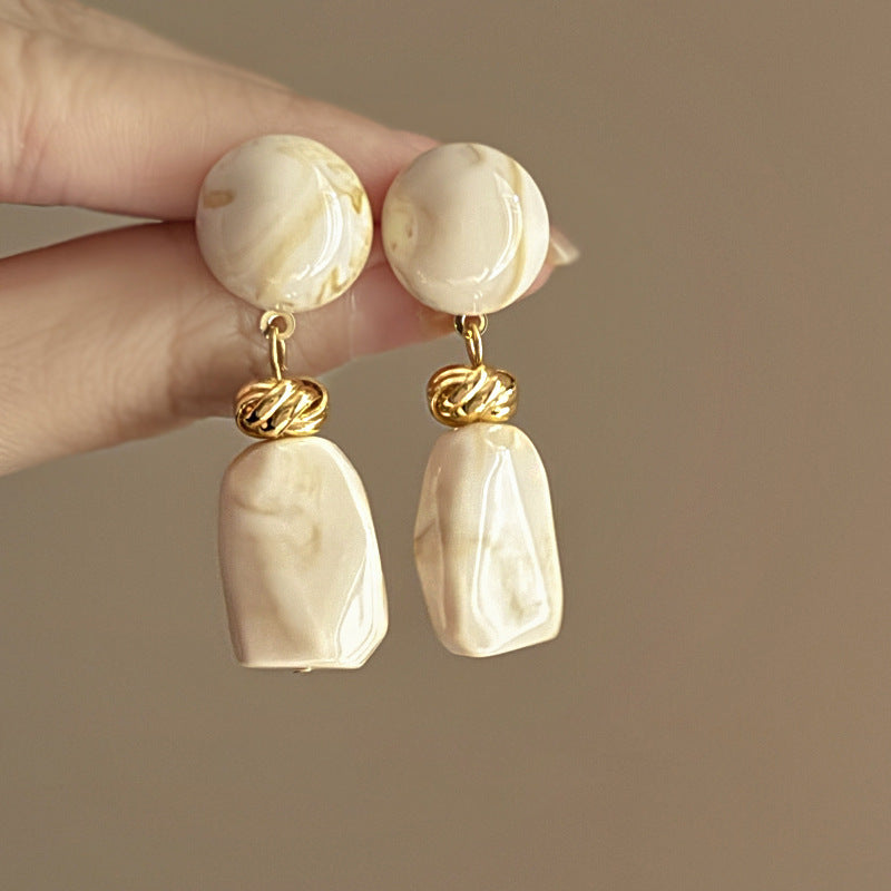 Vintage Marble Earrings