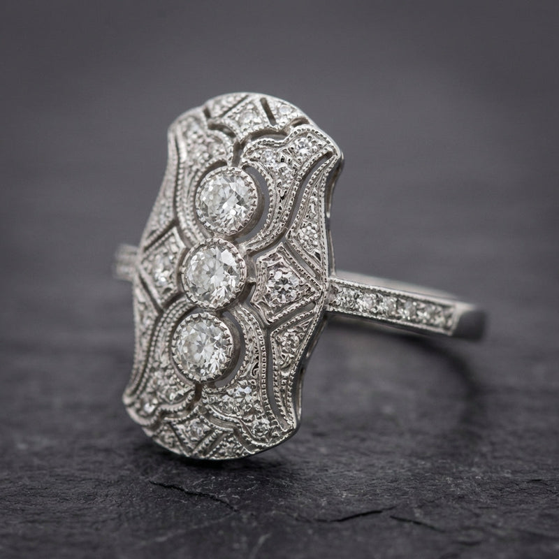 Vintage Brilliant Silver Ring