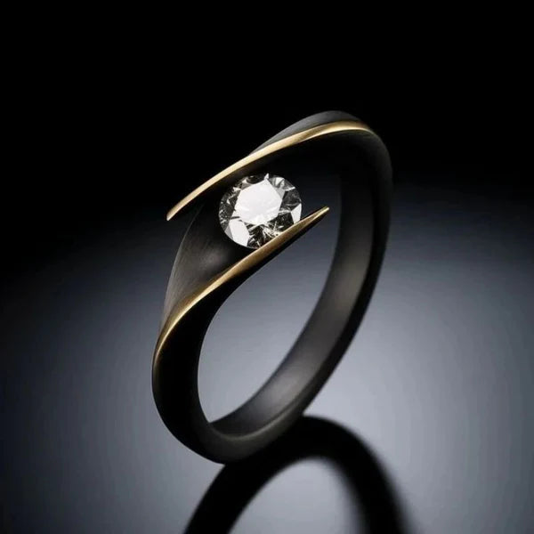 Modern Crystal Ring