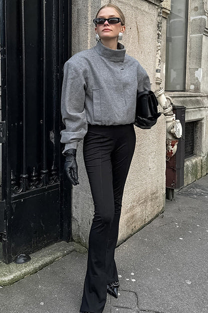 Grey Wool Short Coat