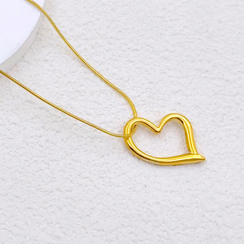 Classic Gold Heart Necklace