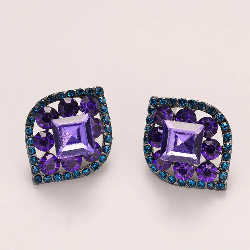 Statement Purple Earrings
