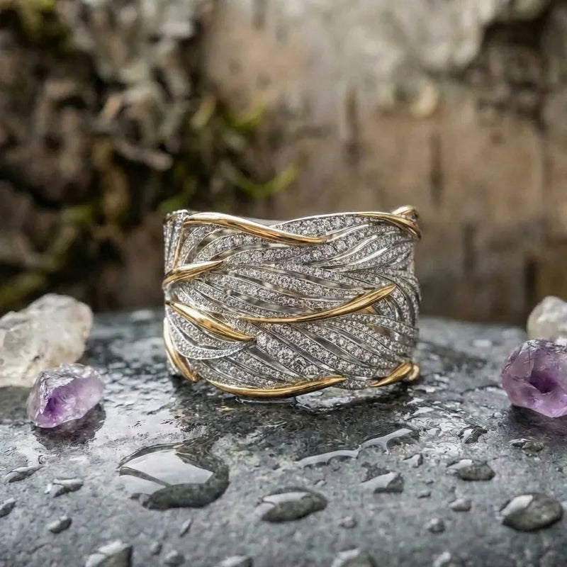 Elegant Crystal Statement Ring