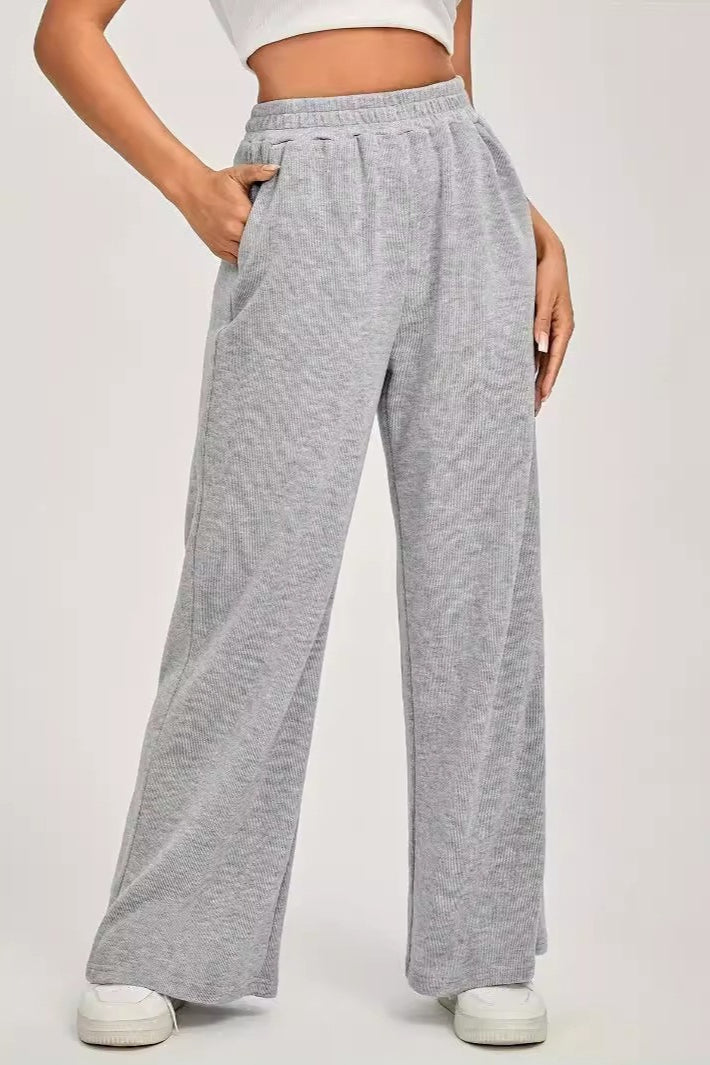 Minimalist High Waist Knit Pants