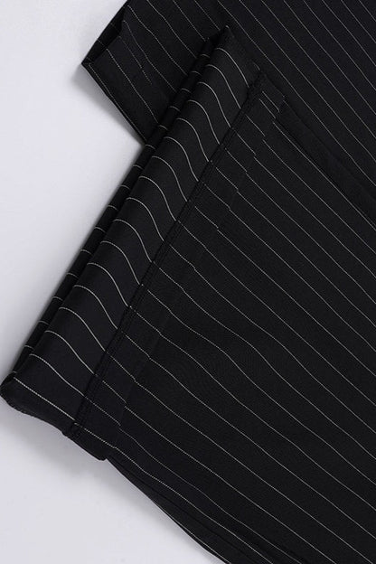 Contrast Stripe Woven Wide Leg Pants