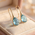 Crystal Drop Earrings In Gold And Silver