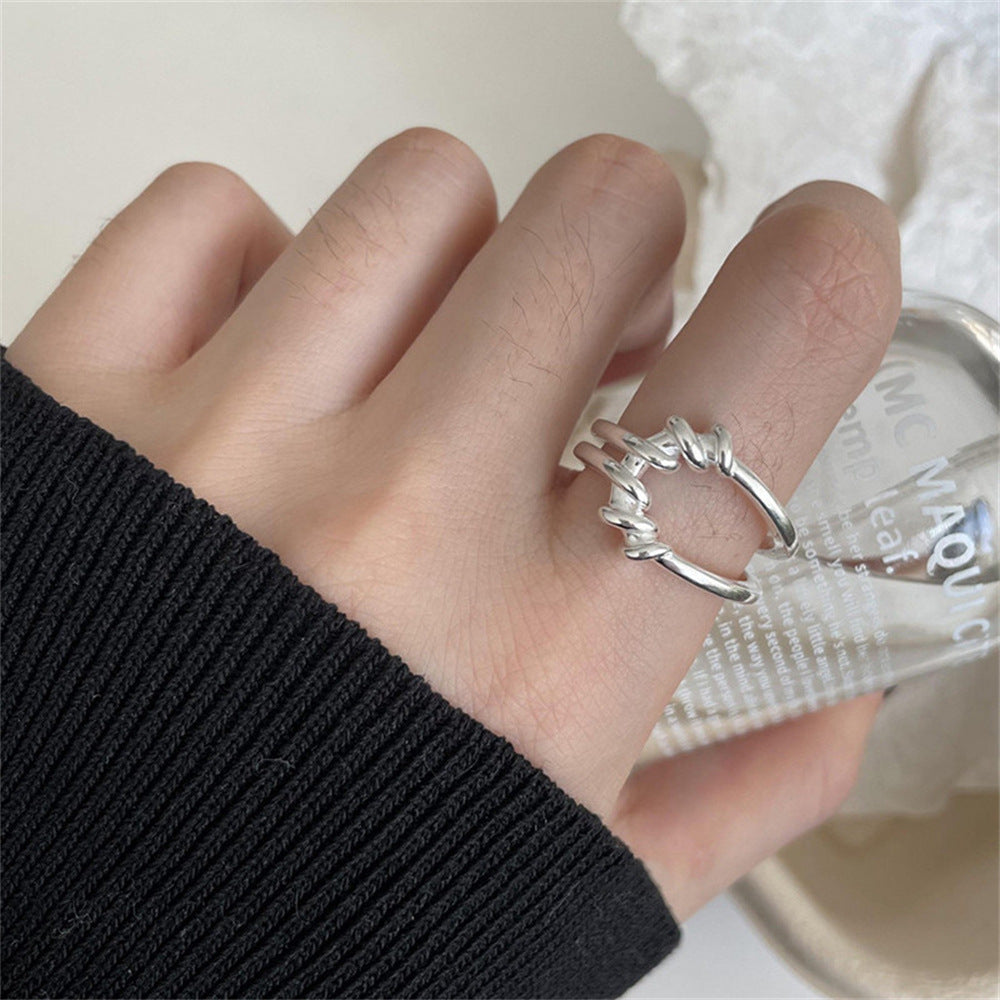 Twisted Silver Ring