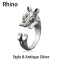 Antique Silver Rhino Ring