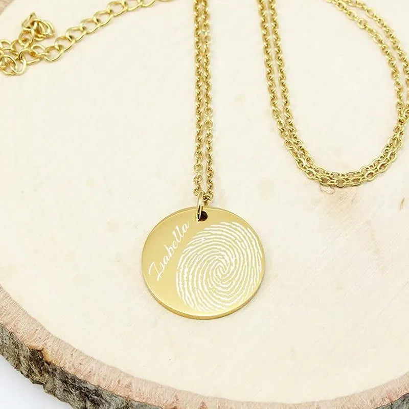 Personalized Fingerprint Necklace