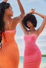 Flame Orange Maxi Dress