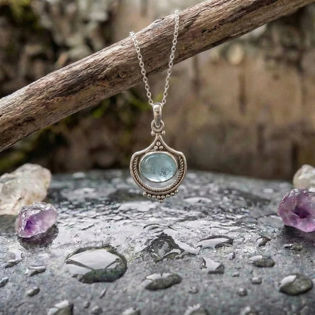 Vintage Aquamarine Necklace