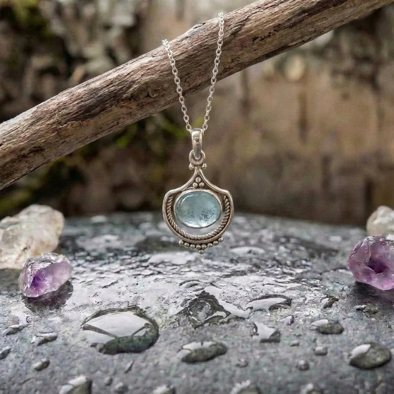 Vintage Aquamarine Necklace