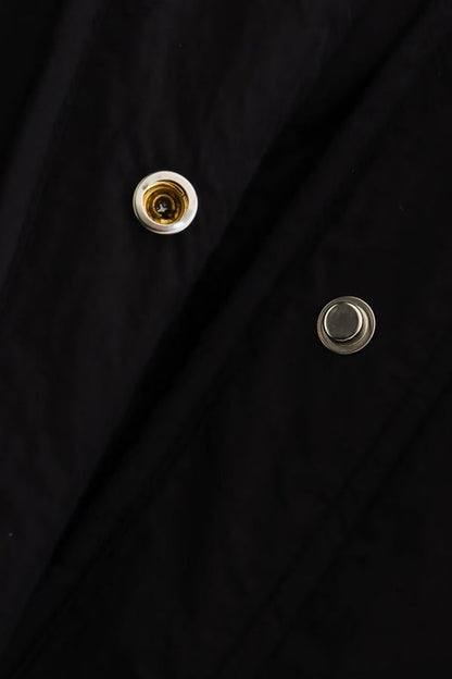 Stand-collar Single-breasted Mid-length Loose Cotton Coat