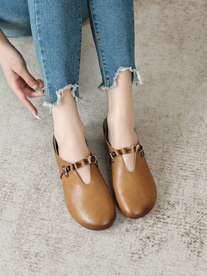 Rumour Has It| Cross Ruffle Strap Leather Sandal