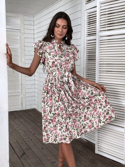 Kaidesse Midi Dress - Pink