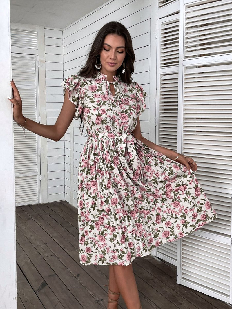Kaidesse Midi Dress - Pink