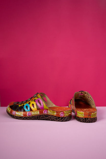 Soffia | Rowan Embossed Leather Sandal