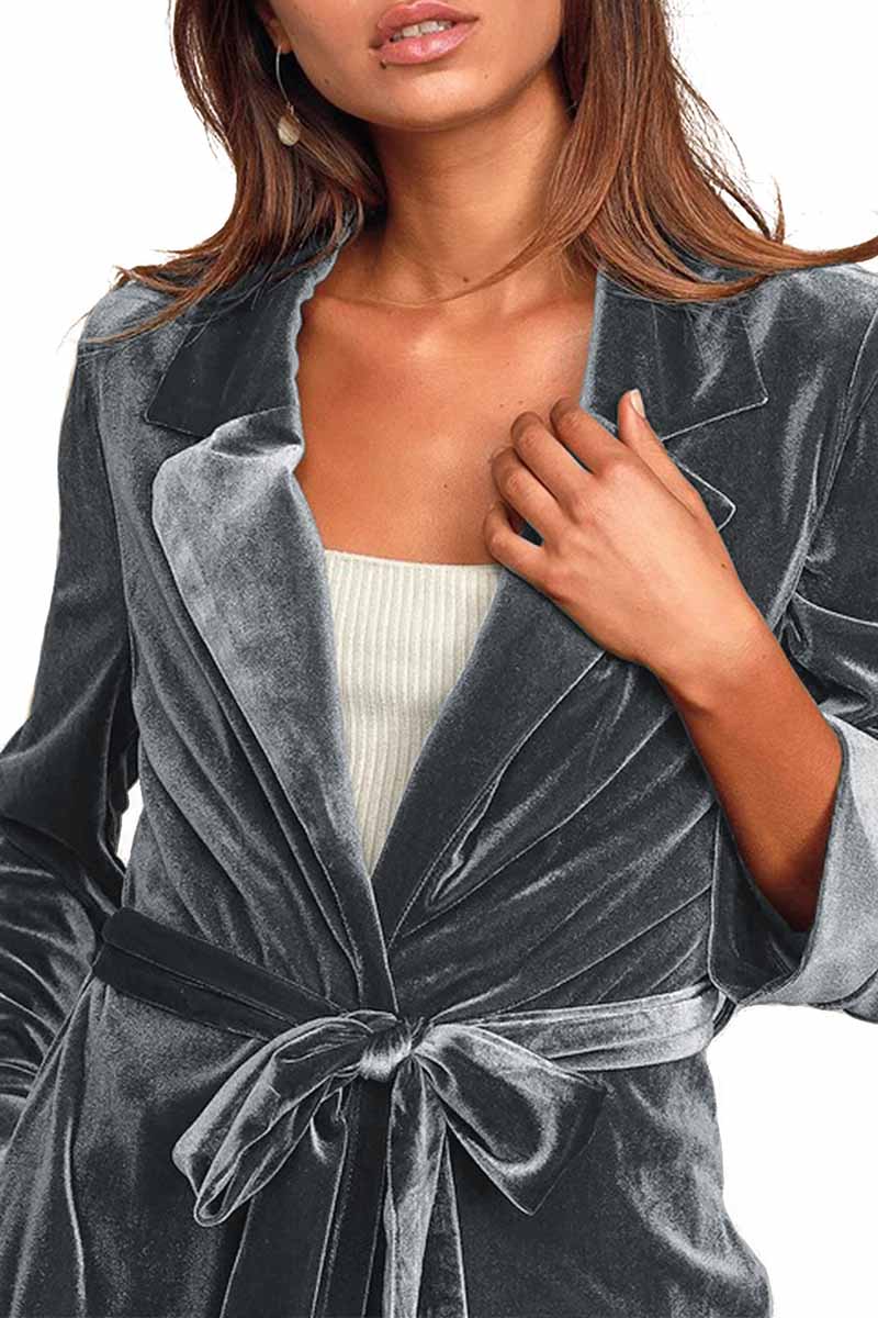 Gold Velvet Cardigan