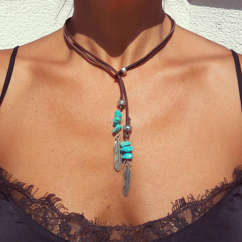 Bohemian Turquoise Necklace