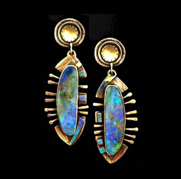 Statement Opal Earrings