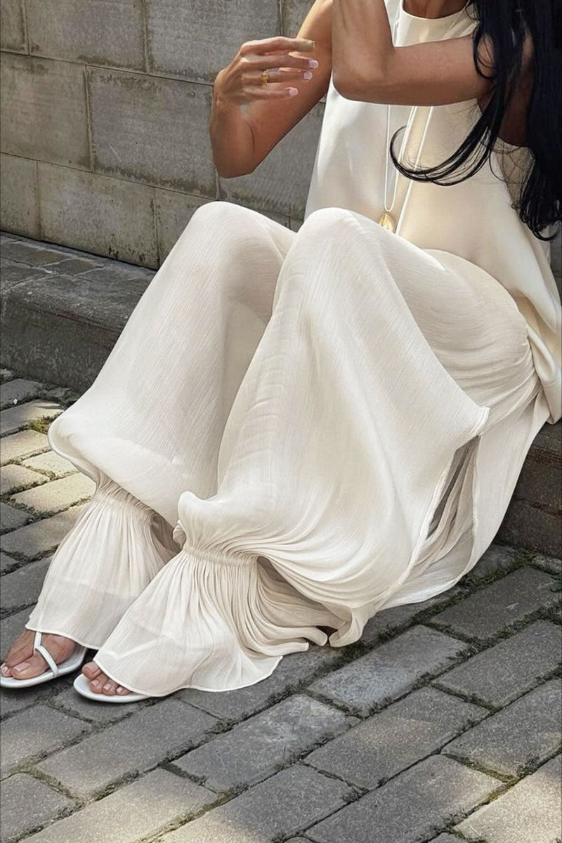 Structured Puff Ankle Pants