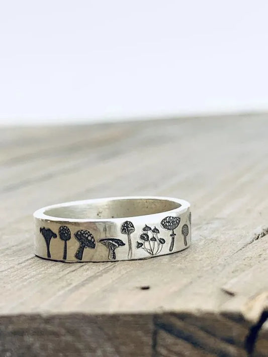 Botanical Silver Ring