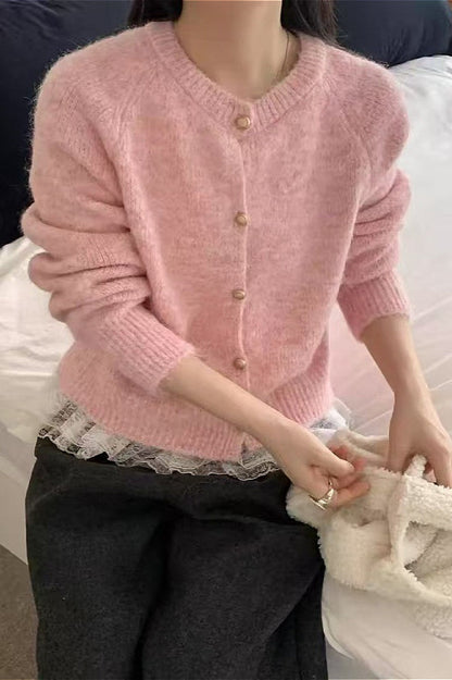 Loose Soft Gentle-style Knit Cardigan