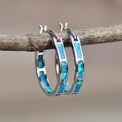 Turquoise Inlay Earrings