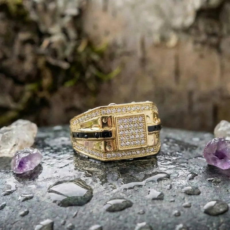 Classic Gold Zircon Ring