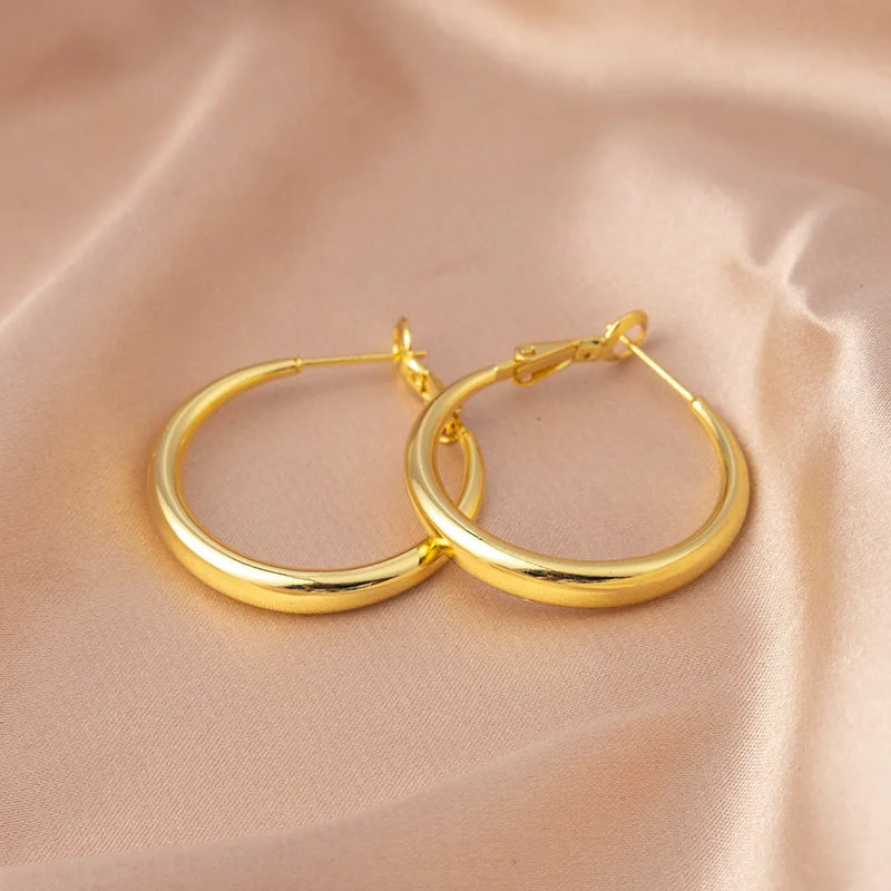Classic Gold Hoop Earrings