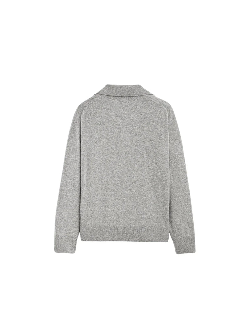 Polo Collar Knitted Sweater