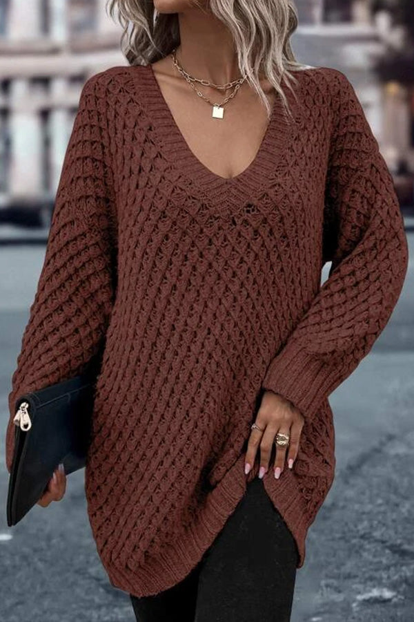 Drop Shoulder Cotton Oversized Sweater