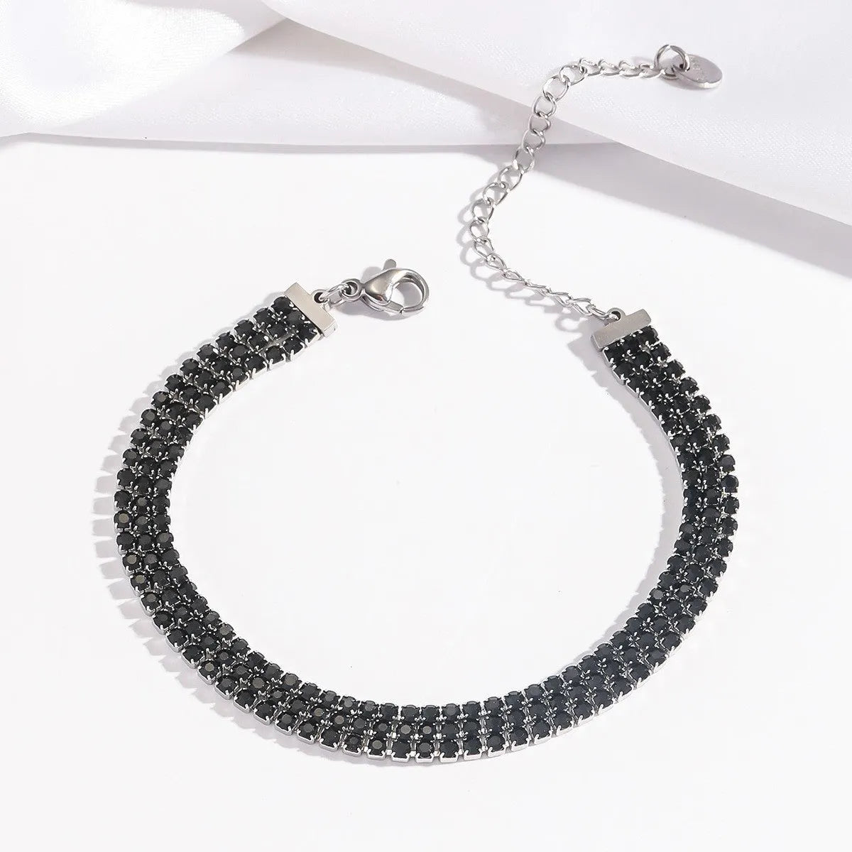 Elegant Black Diamond Bracelet