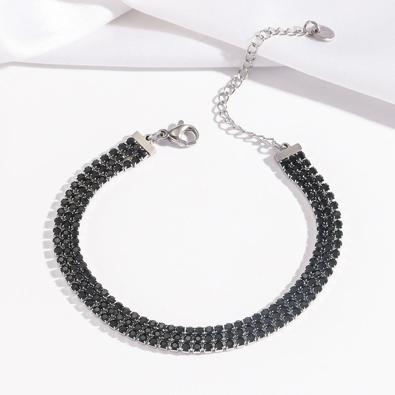 Elegant Black Diamond Bracelet