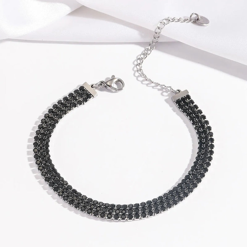 Elegant Black Diamond Bracelet