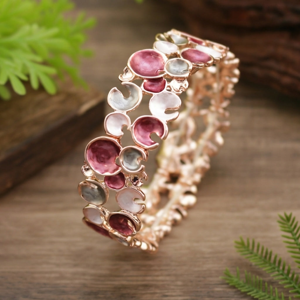 Elegant Pink Tourmaline Bracelet