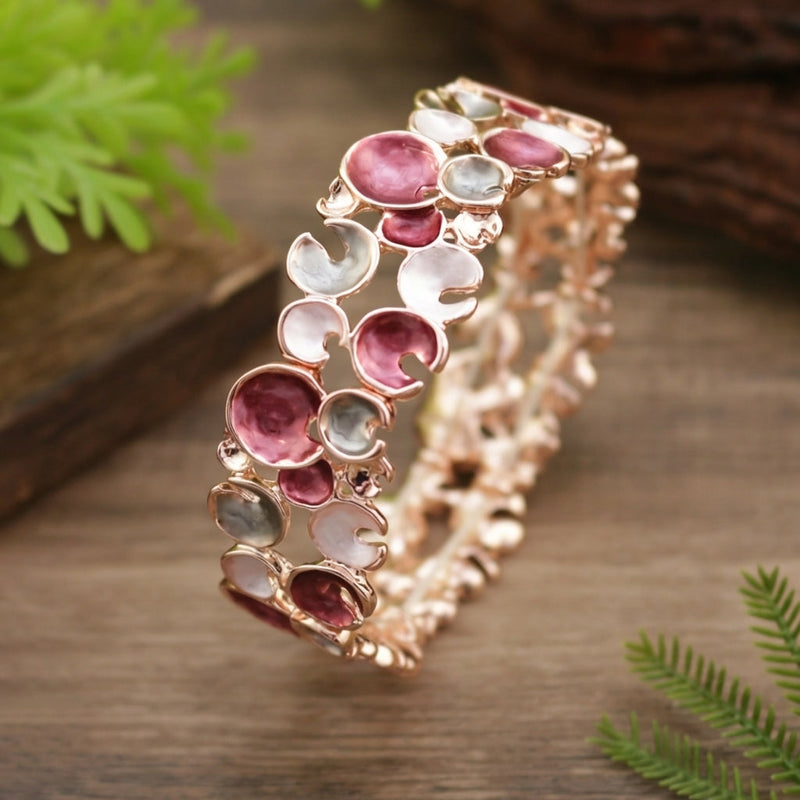 Elegant Pink Tourmaline Bracelet