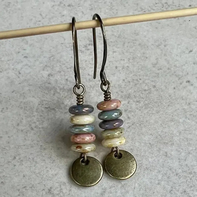 Vintage Beaded Dangle Earrings