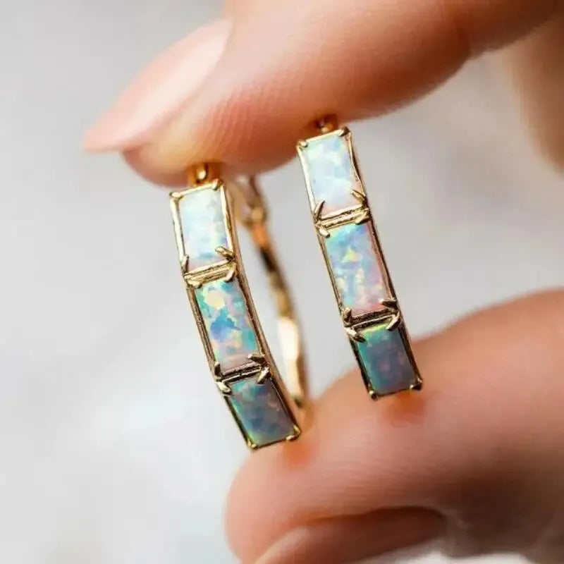 Elegant Opal Earrings