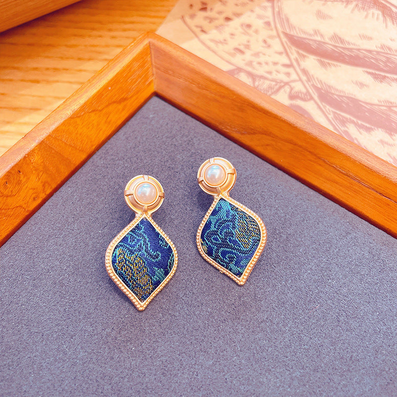 Elegant Blue Drop Earrings