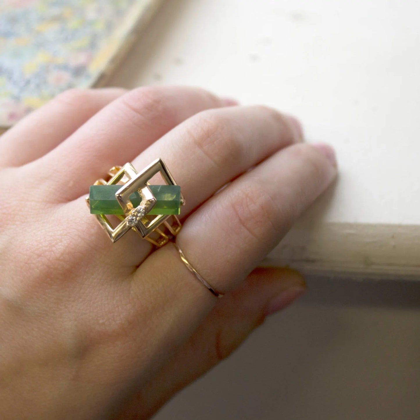 Vintage Peridot Gold Ring