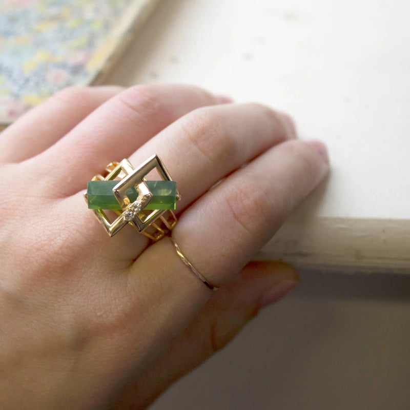 Vintage Peridot Gold Ring