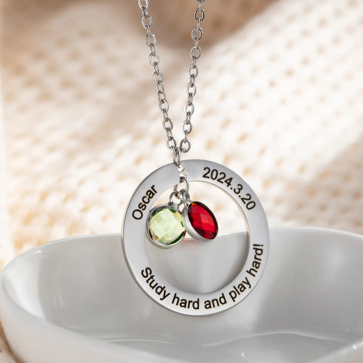 Personalized Crystal Necklace