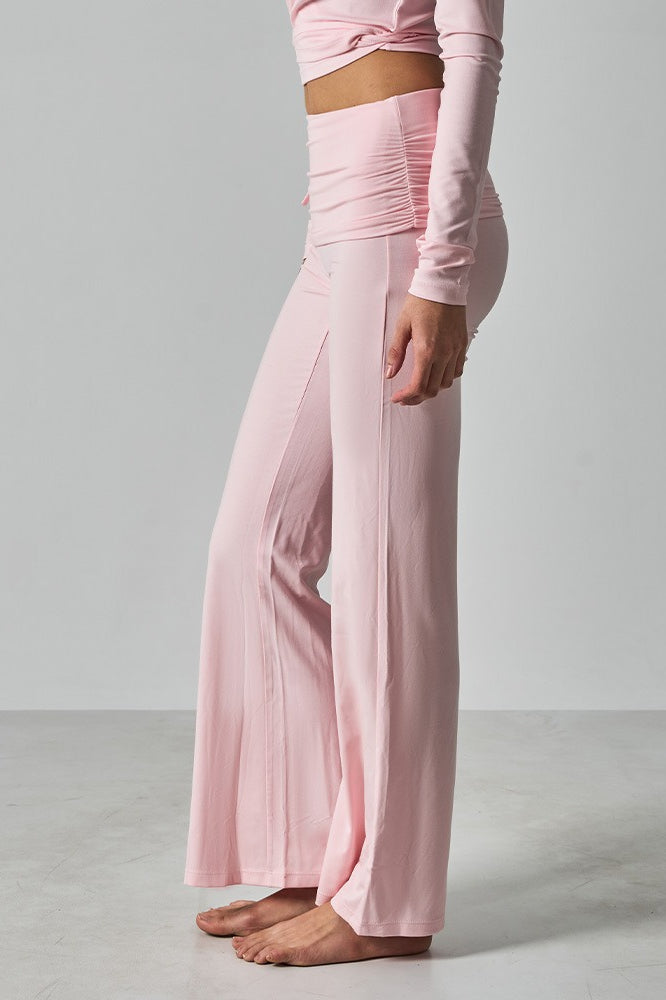 Fitted Foldover Soft Pants