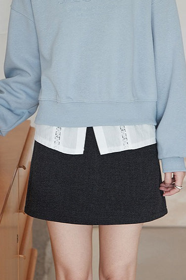 Tartan Textured Skirt