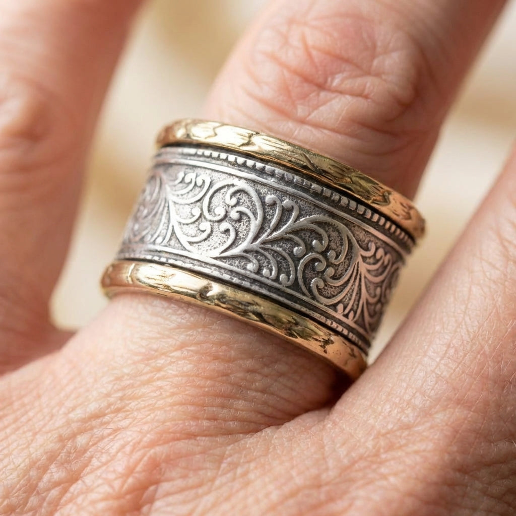 Vintage Golden & Silver Ring