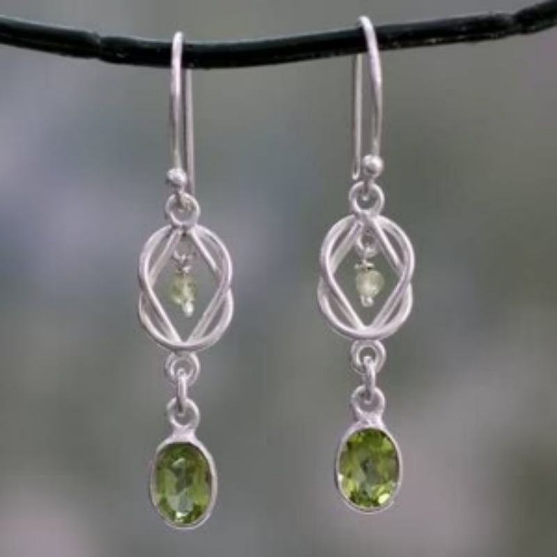Elegant Peridot Earrings