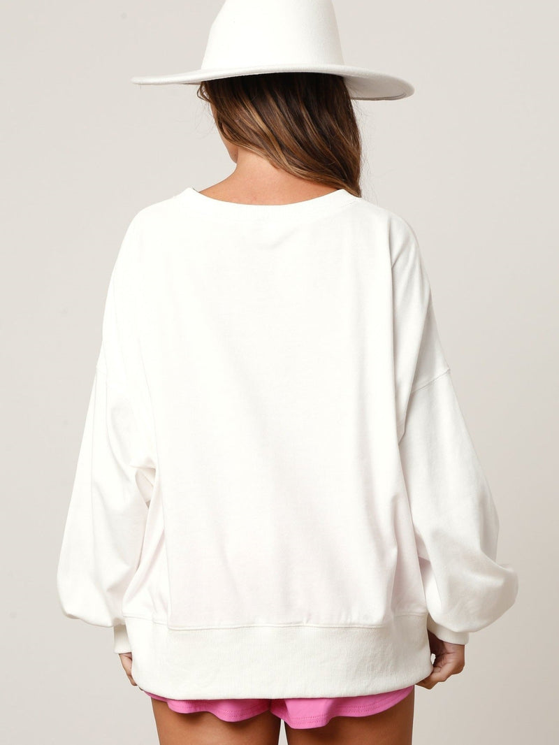 Wild West Sequin Boots Sweatshirt